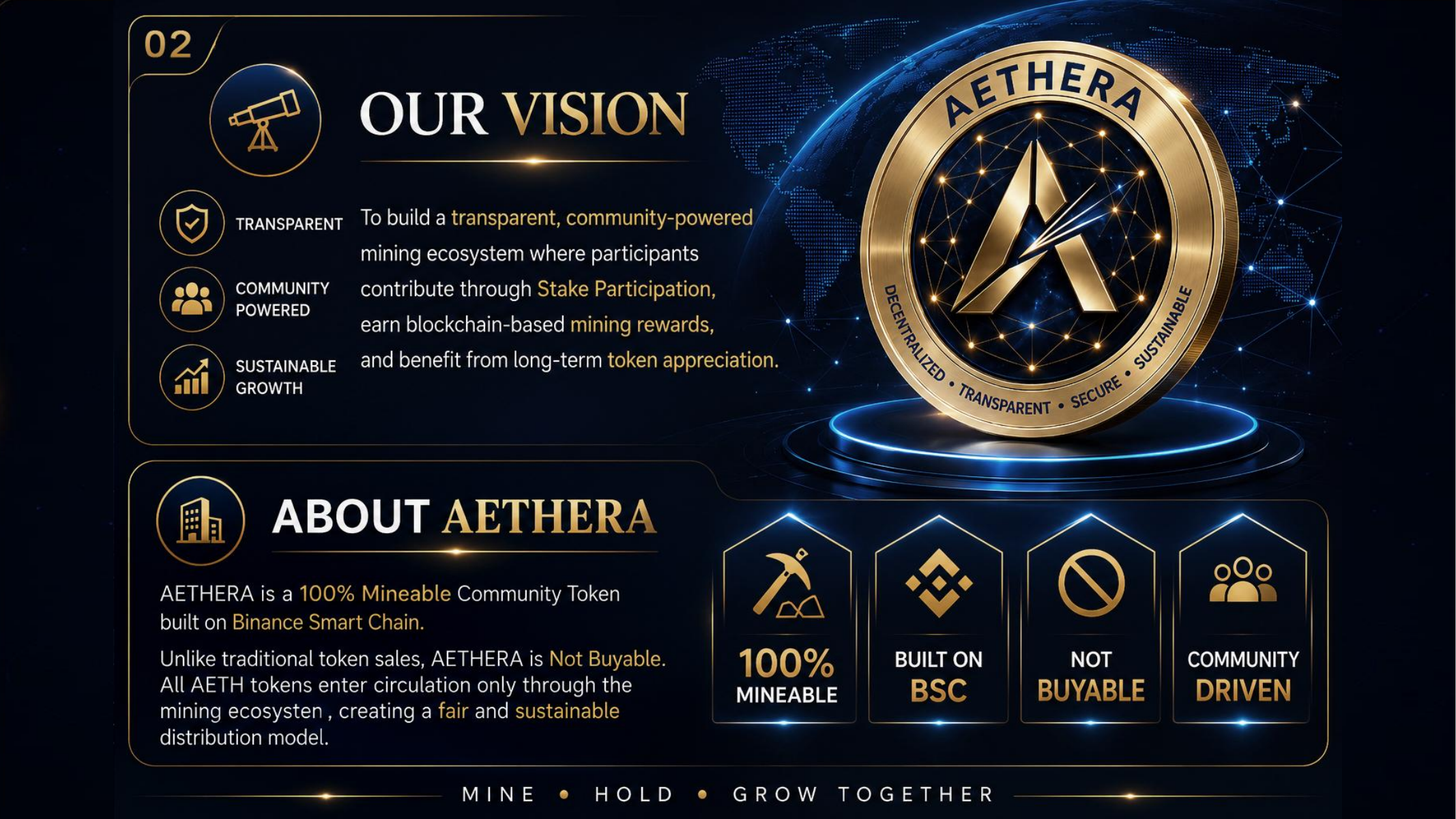 AETHERA introduction presentation page